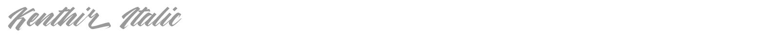Kenthir font preview